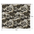 thumbnail image 5 of Black White Gold Marble Pattern Shower Curtain 84"x72" ,Bathroom Decorative Shower Curtains Set with 12 Hooks,Modern Waterproof Washable Shower Curtain, 5 of 6