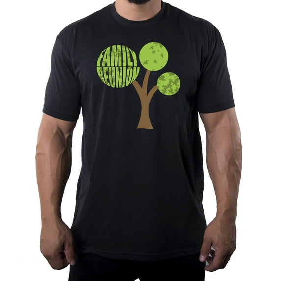 Family Reunion Tree with Year- Family Reunion Men's T-shirts - Black MH200FAM S25 2XL