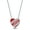 White Gold--Love Heart, variant on Valentine Gift Necklace for Women 925 Sterling Silver Cubic ZIrconia Love Icon Enamel Women Pendant Necklace Jewelry