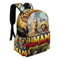 thumbnail image 2 of Jumanji-theme Backpack, Campus style schoolbag Bookbag with Adjustable Shoulder Straps And Large Zip Compartment, Unisex Travel Bags.42x30x15cm, 2 of 6