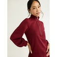 thumbnail image 4 of Free Assembly Women’s Half Zip Sweatshirt Mini Dress Sizes XS-XXL, 4 of 5