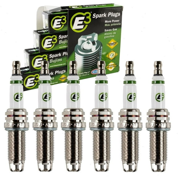 6 pc E3 Spark Plugs compatible with Nissan Altima 3.5L V6 2007-2018