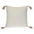 thumbnail image 6 of Parkland Collection Transitional Stripes Brown Square 18" x 18" Pillow, 6 of 6