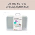 thumbnail image 3 of Melii Snackle Box for Toddler & Kids, 3-Compartment Snack Container, 5.9 oz (175 ml) Each, Sage, 3 of 5