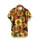 thumbnail image 2 of Nuevas camisas hawaianas con girasoles para verano 2023, camisas de playa con estampado 3D, ropa vintage informal, blusa con solapa para mujer, camisa lisa, 2 of 5