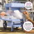 thumbnail image 6 of Nostalgia Snow Cone Maker Tabletop Shaved Ice Machine with 2 Reusable Cones & Ice Scoop, Blue, 6 of 7