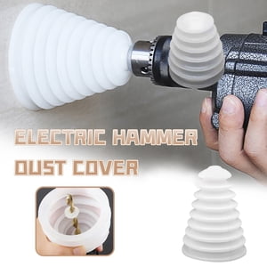 Vrorvz Universal Rubber Dust Collector Cover for Power Drill Odorless Translucent Dust Cover Attachment for Dust Free Drilling Most Drill Bits Noise Dampening