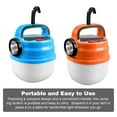 thumbnail image 3 of Graflsoa Solar-Powered LED Camping Lantern with 6 Lighting Modes, USB Rechargeable, Waterproof, Portable for Outdoor Adventures, Orange, Large Size with Charging Cable, 3 of 6