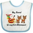thumbnail image 3 of Inktastic Hey, Santa It's my 1st Christmas Boys or Girls Baby Bib, 3 of 4