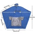 thumbnail image 3 of Waterproof Motorcycle Poncho, Reusable Oxford Rainproof Wind Rain Poncho Rain Capes For Cycling Bicycle Bike Motorcycle Scooter Outdoors Mens Womens -, 3 of 4