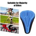 thumbnail image 3 of Bicicleta Funda de cojín de asiento de bicicleta a prueba de golpes Likrtyny cubierta de sillín de bicicleta de montaña suave ancha cómoda equipo de ciclismo, 3 of 9