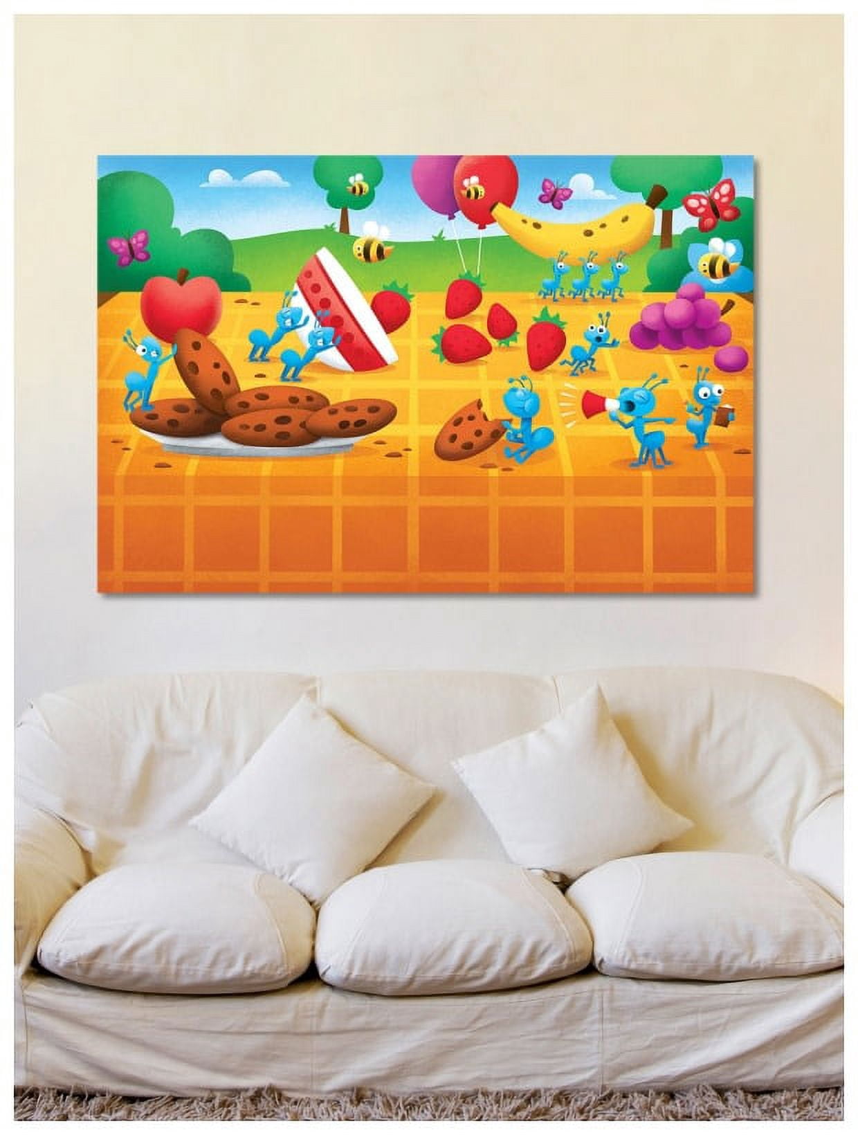 Marmont Hill "Ants at a Picnic" by Curtis Painting Print on Canvas