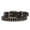 Black, variant on Snap On Two Row Punk Rock Star Distressed Black Studded Leather Belt
