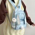 thumbnail image 7 of Fgnfyis Backpack for Girls Lightweight Cute Bunny Ear Design School Daypack for Middle Schoolers and Outdoor Adventures Preschool Backpack Blue, 7 of 7