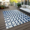 thumbnail image 6 of Addison Rugs Chantille Indoor/Outdoor Transitional Squares Navy Washable Rectangle Rug, 10' x 14', 6 of 6