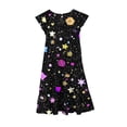thumbnail image 3 of ATOGUTA Dresses for Teen Girls Ruffle Sleeve Tiered Swings A-Line Cute Midi Casual Sundress Size 4T-13. Multicolor, 3 of 5