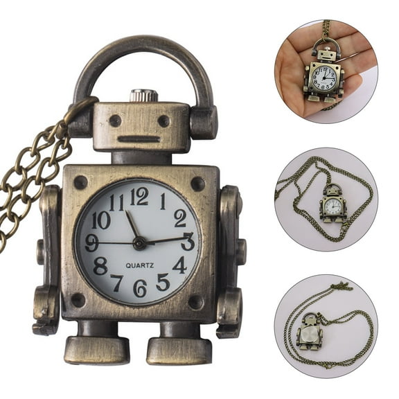 Tineasur Robot Watch Vintage Pocket Watch Multi Plastic Alloy 1Set