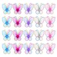 thumbnail image 1 of FENICAL 50PCS Mesh Stocking Butterflies Wedding Party Home Decoration (Mixed Color), 1 of 9