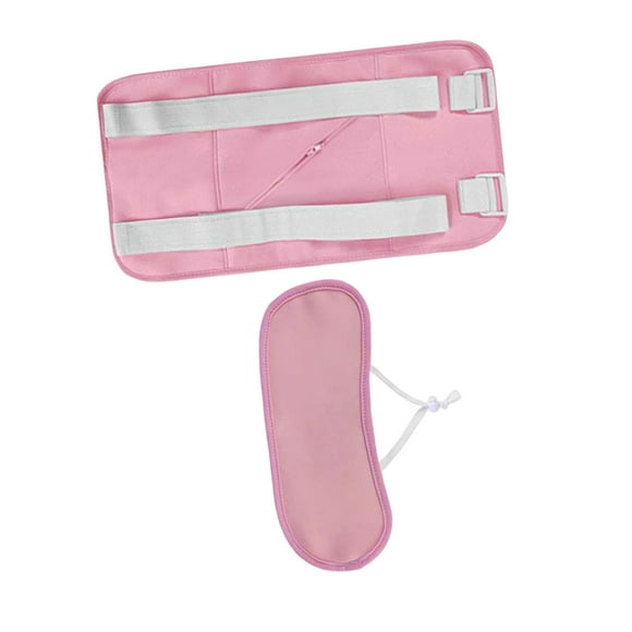 Compresa de aceite de ricino de 2 piezas, correa elástica ajustable, ayuda lavable, ricino par Rosa Yuyangstore paquete de aceite de ricino