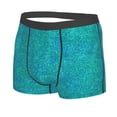 thumbnail image 2 of Wukai Blue Green Glitter Print Men’s Underwear Breathable Boxer Briefs,&nbsp;Moisture Wicking & Breathable-, 2 of 7