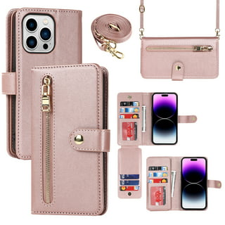 Smartish iPhone 14 Pro Max Crossbody Wallet Case - Dancing Queen [Purse/Clutch with Detachable Strap & Wristlet] Protective Cover with Credit Card