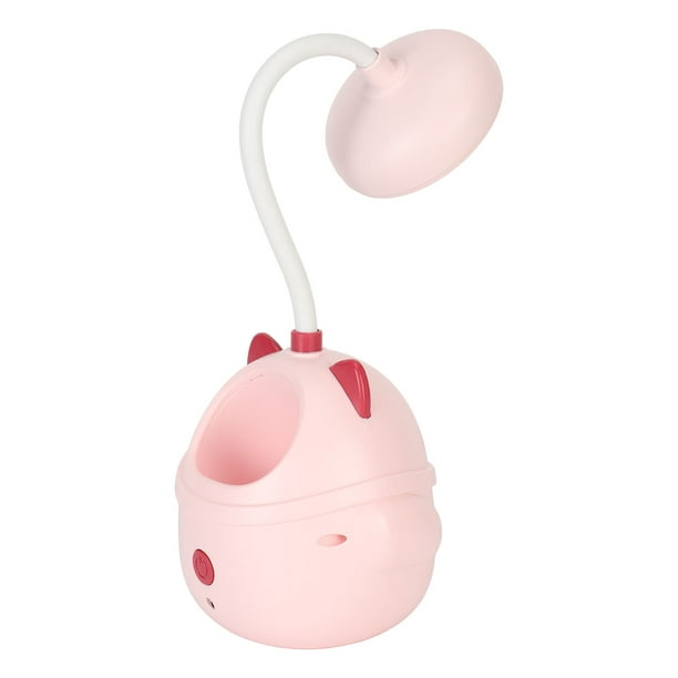 Lámpara de Escritorio LED Lámpara Portátil para Niños con Diseño de Gato Lindo con Portalápices 2 Niveles Pequeña Luz de Escritorio Recargable con Cuello de Cisne ANGGREK Otros
