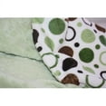 thumbnail image 5 of Lil Cub Hub 1BPGCGD-M Lion Minky Blanket - Green & Brown Circle Print with Sage Dot, 5 of 5