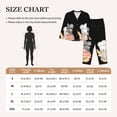 thumbnail image 4 of Honeii Little Chef Gnome print Women's Pajama Sets Long Sleeve Button Down Sleepwear Nightwear Soft Pjs Lounge Sets-, 4 of 7