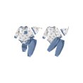 thumbnail image 2 of RUINIXCW Newborn Baby Boy Duck Outfit Infant Baby Boys Spring Fall Winter Clothes Mallard Print  Long Sleeve Romper Pants and Hat Set, 2 of 10