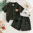 thumbnail image 2 of Nwiuh Toddler Baby Boys Clothes Summer Outfits Polo Shorts Set 2Pcs Boys Clothing Sets 12 Month-5T AG for Size 2-3 Years, 2 of 3