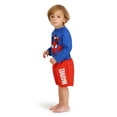 thumbnail image 5 of Character Toddler Boy Rash Guard Swim Set with Coverup, 3- Pieces, Sizes 12M- 5T, 5 of 6