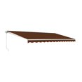 thumbnail image 2 of ALEKO Retractable Home Patio Canopy Awning 12x10 ft, Brown Color, 2 of 6