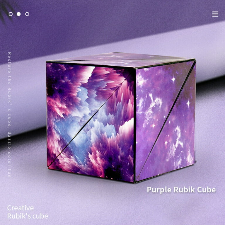 Magnetic Magic Cube 3D Hand Flip Puzzle Anti Stress Gift Toys ...