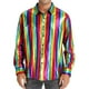 thumbnail image 1 of pstuiky Camisas casuales de manga larga para hombre, Camisa formal informal para hombre, color liso, con lentejuelas y botones, para fiesta, manga larga, con solapa y manga larga m, 1 of 6