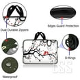thumbnail image 3 of LSS 15.6 inch Laptop Sleeve Bag Carrying Case with Handle for 14" 15" 15.4" 15.6" Apple MacBook, Acer, Dell, Hp, Sony, Lovebirds Red On Black And White, 3 of 3