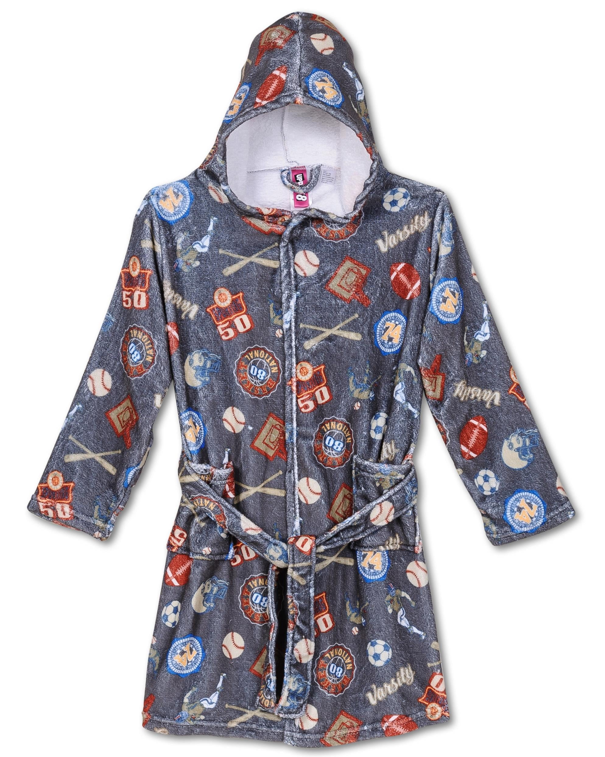 Up Past 8 Up Past 8 Kids Robes Hooded Bathrobe Girls and Boys Plush