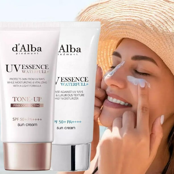 D'ALBA WaterfullPink Tone Up Protector solar 50 ml FPS 50+ PA++++ NUEVO Mejor