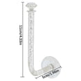 thumbnail image 2 of Agiferg No Punching Transparent Hook Bathroom Head Rope Hair Hoop Jewelry Hanger Traceless Paste Small Object Hook, 2 of 2