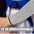thumbnail image 2 of 1pc Cut Resistant Arm Sleeves Sturdy Forearm Protective Sleeve Breathable Anti-Cut Arm Guard For Work Gardening S ,Superior Grip, 2 of 5