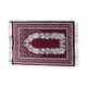 thumbnail image 5 of Alfombra de oración portátil para viaje con estampado de flores, rectangular, para suelo Rojo oscuro, 5 of 9