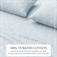 thumbnail image 4 of Great Bay Home 3-Piece 100% Turkish Cotton Flannel Sheet Set, Twin, Birch Trail, 4 of 6