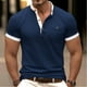 thumbnail image 1 of pstuiky Camisas casuales de manga corta para hombre, Blusa básica de manga corta con cuello redondo y mangas cortas para hombre camisas casuales para hombre s, 1 of 6