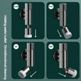thumbnail image 2 of Bgsha Sink Faucet Stainless Steel Tap Wall Mounted Water Faucet Rotation Wash Basin Mop Pool Single Cold Tap Attachment Outdoor Home Kitchen Bathroom, 2 of 7