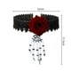 thumbnail image 1 of Collar falso de clavícula, collar de encaje para mujer, collar de Halloween, disfraz de Halloween, regalo navideño, 1 of 3