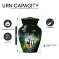thumbnail image 2 of Yatskia Forest Deer Small Urns for Human Ashes Keepsake, Cremation Burial Urns for Human Ash, Decorative Urn for Ashes Adult Male, (Classic Pack of 1, 3 Inch), 2 of 8
