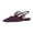 Purple, variant on XYD Women Classic Rhinestone Dual Straps Satin Flats Closed Pointed Toe Studded Slingback Sandals Dating Shoes Size 7 Navy