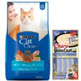 thumbnail image 1 of Cat Chow Adulto Pescado Defense Plus 20 kg + Churu Skin & Coat Atún Snack 4 tubos de 14g, 1 of 4