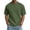 Dark Green, variant on Men's Waffle Knit Short Sleeve Crewneck T-Shirt Lightweight Casual Tee Soft Textured Pullover Top for Daily Summer Fashion Beige L