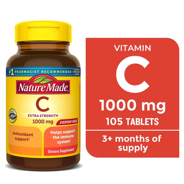 Nature Made Extra Strength Vitamin C 1000 mg, 105 Tablets photo 1