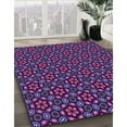 thumbnail image 3 of Ahgly Company Machine Washable Indoor Round Transitional Purple Area Rugs, 8' Round, 3 of 7